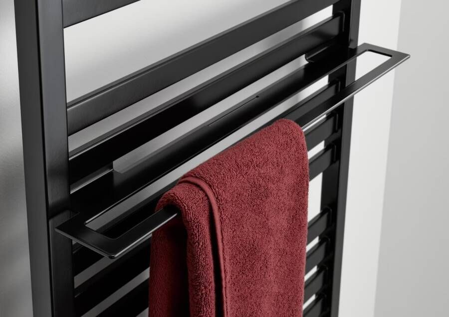 HSK radiator handdoekhouder | 50 cm | t.b.v Line Aero radiator | grafiet-zwart