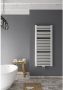 Instamat Badkamerradiator serie Milano Gebogen 122 x 60.5 cm incl. bevestigingsset wit - Thumbnail 1