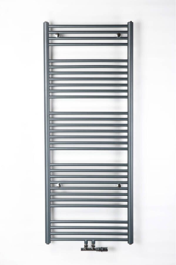 Instamat Badkamerradiator serie Nera 113 x 45 cm incl. bevestigingsset mat grijs