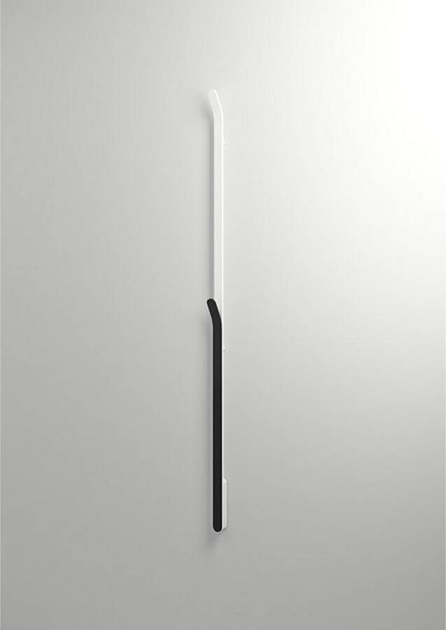 Instamat Elektrische handdoekradiator serie Arc 170 cm 34W soft wit soft zwart