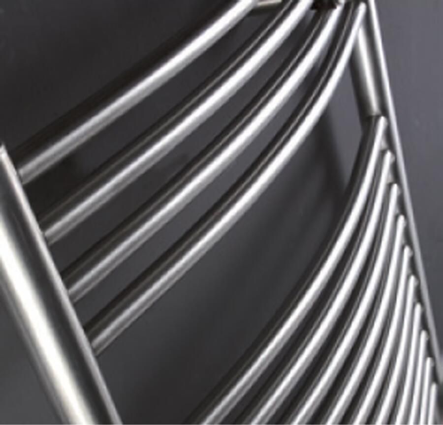 Instamat Badkamerradiator serie Inox Straight 149 x 50.5 cm incl. bevestigingsset geborsteld rvs look - Foto 3