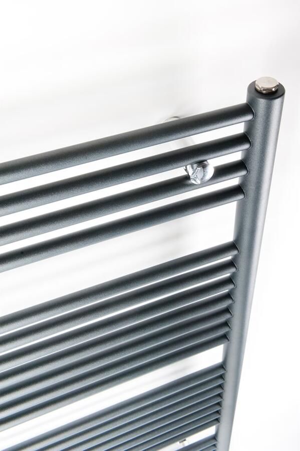 Instamat Badkamerradiator serie Nera 185 x 60 cm incl. bevestigingsset mat grijs - Foto 2