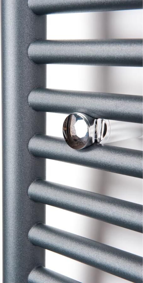 Instamat Badkamerradiator serie Nera 185 x 60 cm incl. bevestigingsset mat grijs - Foto 3