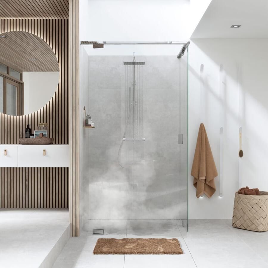 Instamat Elektrische handdoekradiator serie Arc 170 cm 34W gepolijst soft wit - Foto 3