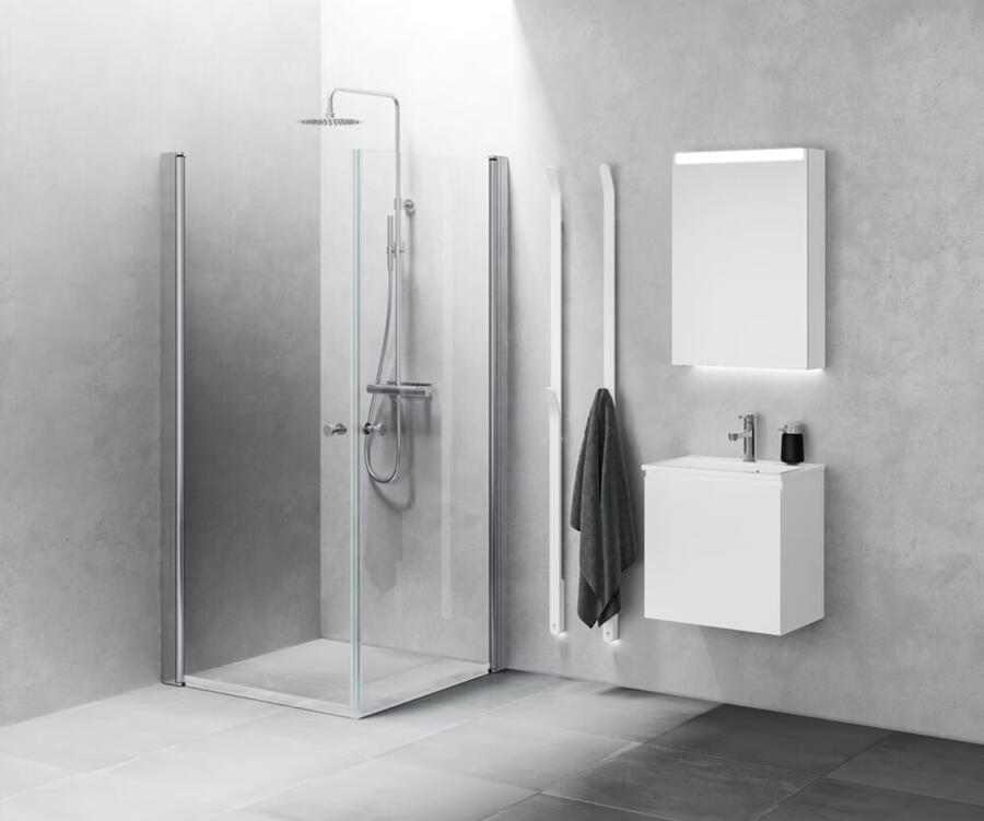 Instamat Elektrische handdoekradiator serie Arc 170 cm 34W soft wit soft wit - Foto 3