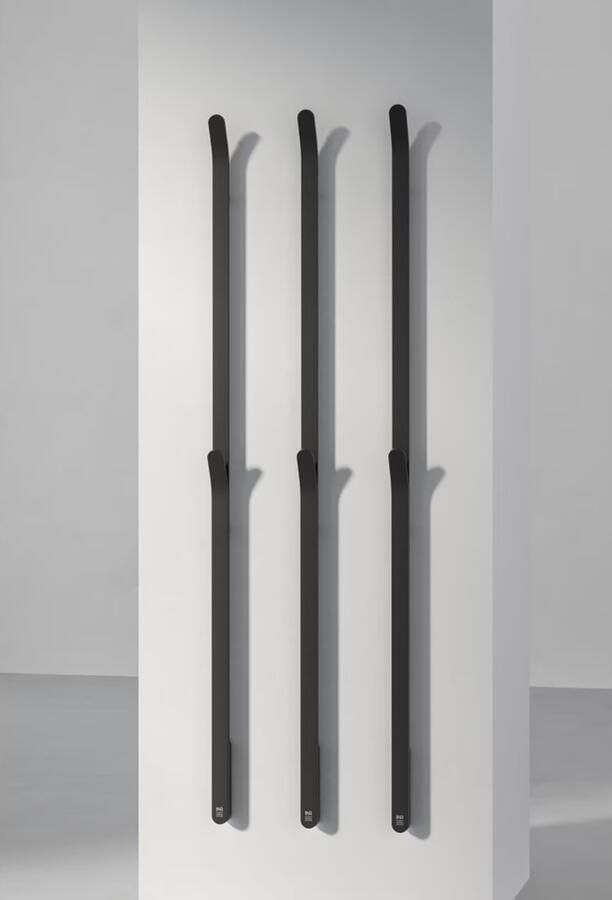 Instamat Elektrische handdoekradiator serie Arc 170 cm 34W soft zwart soft zwart