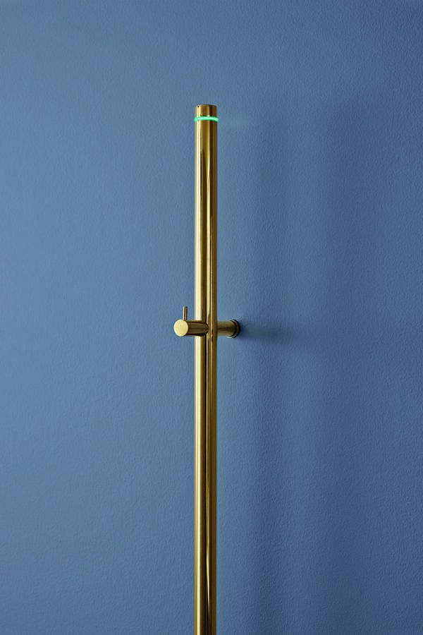 Instamat Elektrische handdoekwarmer serie Jay 29W 175 cm geborsteld messing