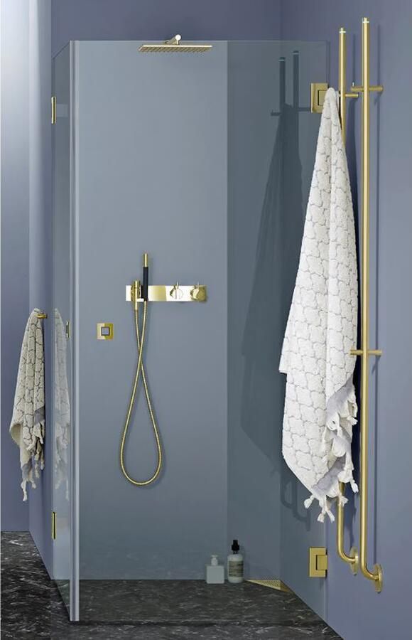 Instamat Elektrische handdoekwarmer serie Jay 29W 175 cm geborsteld messing - Foto 2