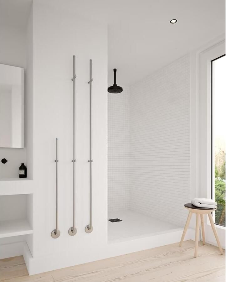 Instamat Elektrische handdoekwarmer serie Jay 29W 175 cm gepolijst rvs - Foto 2