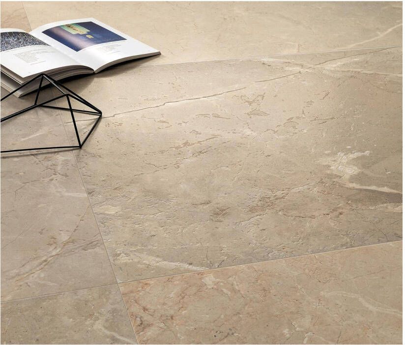 Edimax Astor Golden Age Vloer- en wandtegel | 60x120 cm | Gerectificeerd | Marmerlook | Mat Beige