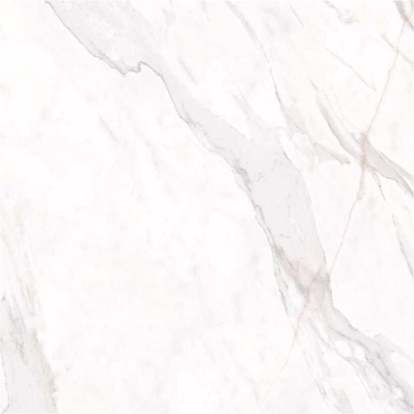 Edimax Astor Velvet Vloer- en wandtegel | 80x80 cm | Gerectificeerd | Marmerlook | Mat Wit