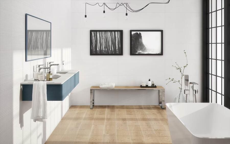 Douche Concurrent Wandtegel Greatstone Kerabo Mat Wit 40x120 Gerectificeerd - Foto 2