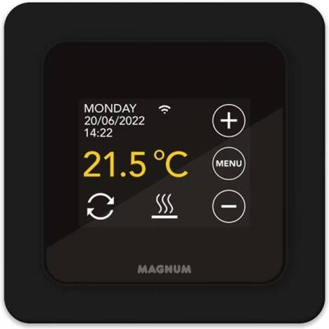 Magnum Remote | Zwart | Thermostaat | 5-40°C |230V | CE | WiFi