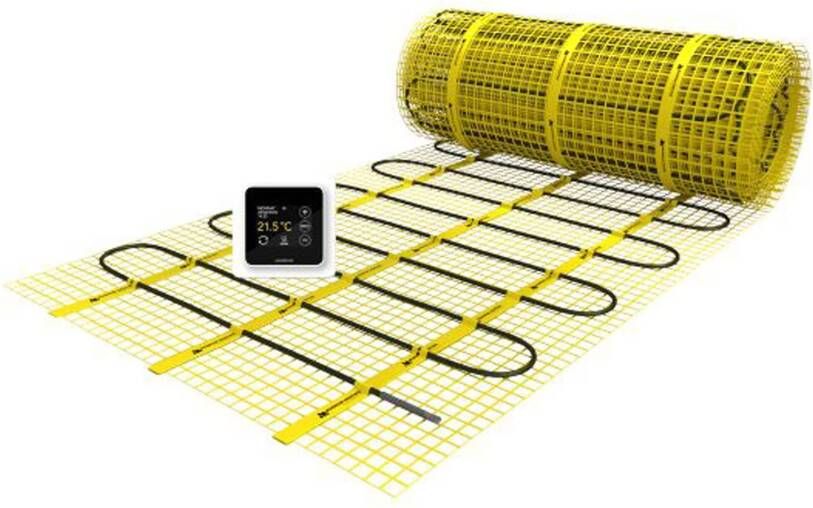 Magnum Vloerverwarming Millimat | 25x300 cm | 0.75 m2 | Incl.Wifi bediening wit | 113 Watt