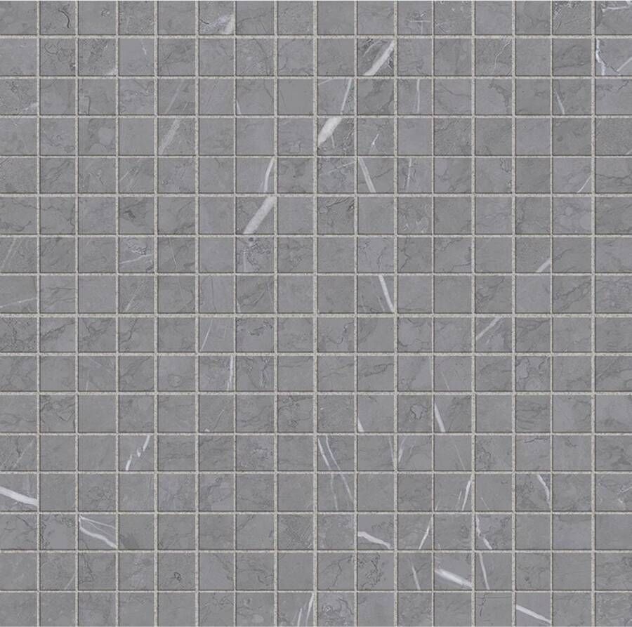 Marazzi italie Allmarble Wall Wandtegel | 40x40 cm | Gerectificeerd | Marmerlook | Mat Grijs