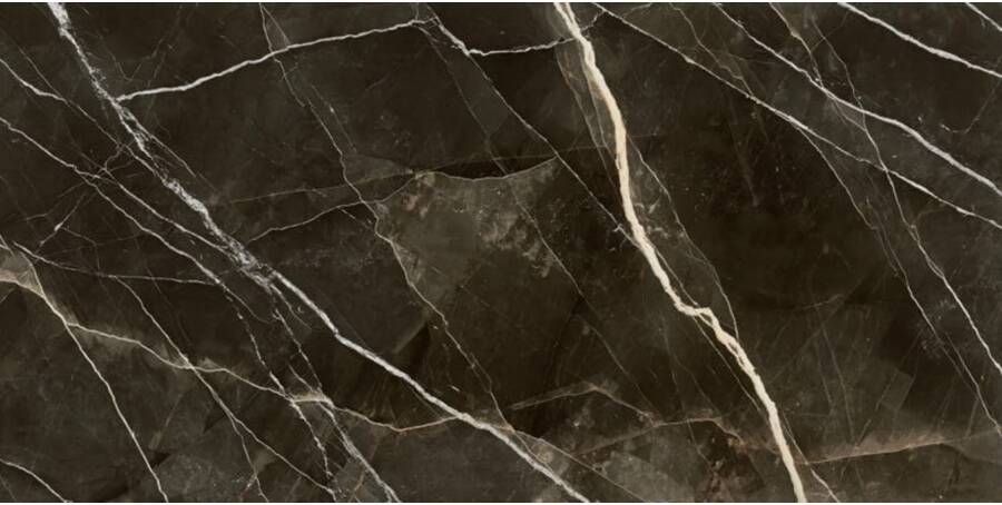 Marazzi italie Grandemarble Vloertegel | 160x320 cm | Gerectificeerd | Marmerlook | Glans Zwart