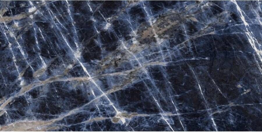 Marazzi italie Grandemarble Vloertegel | 160x320 cm | Gerectificeerd | Natuursteenlook | Glans Blauw