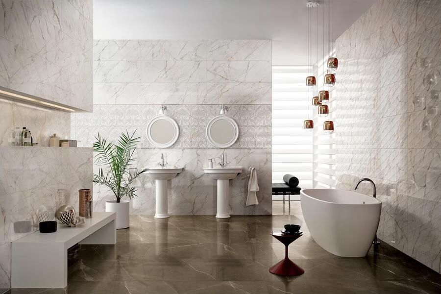Marazzi italie Allmarble Vloertegel | 75x150 cm | Gerectificeerd | Marmerlook | Glans Bruin