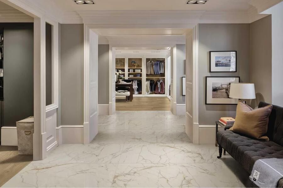 Marazzi italie Allmarble Vloertegel | 75x150 cm | Gerectificeerd | Marmerlook | Glans Grijs - Foto 2