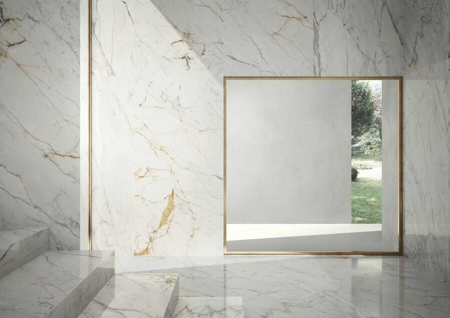 Marazzi italie Grandemarble Vloertegel | 120x240 cm | Gerectificeerd | Marmerlook | Glans Wit
