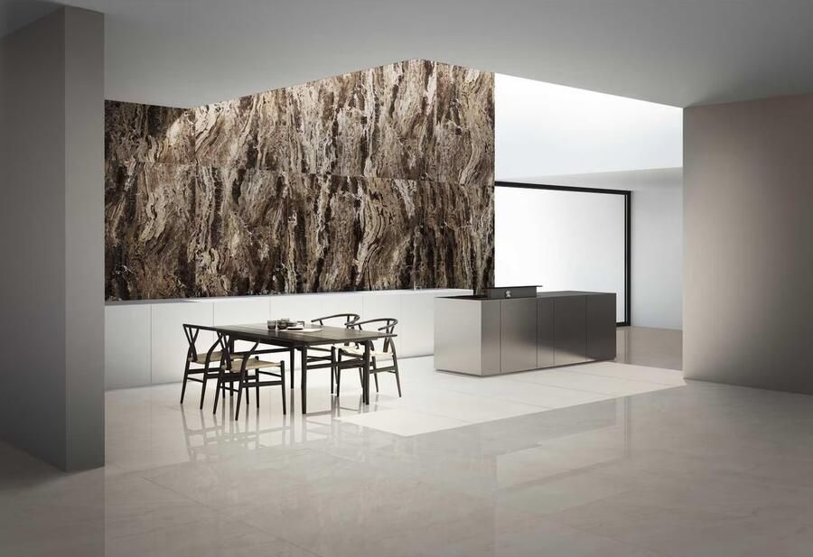 Marazzi italie Grandemarble Vloertegel | 160x320 cm | Gerectificeerd | Marmerlook | Glans Bruin