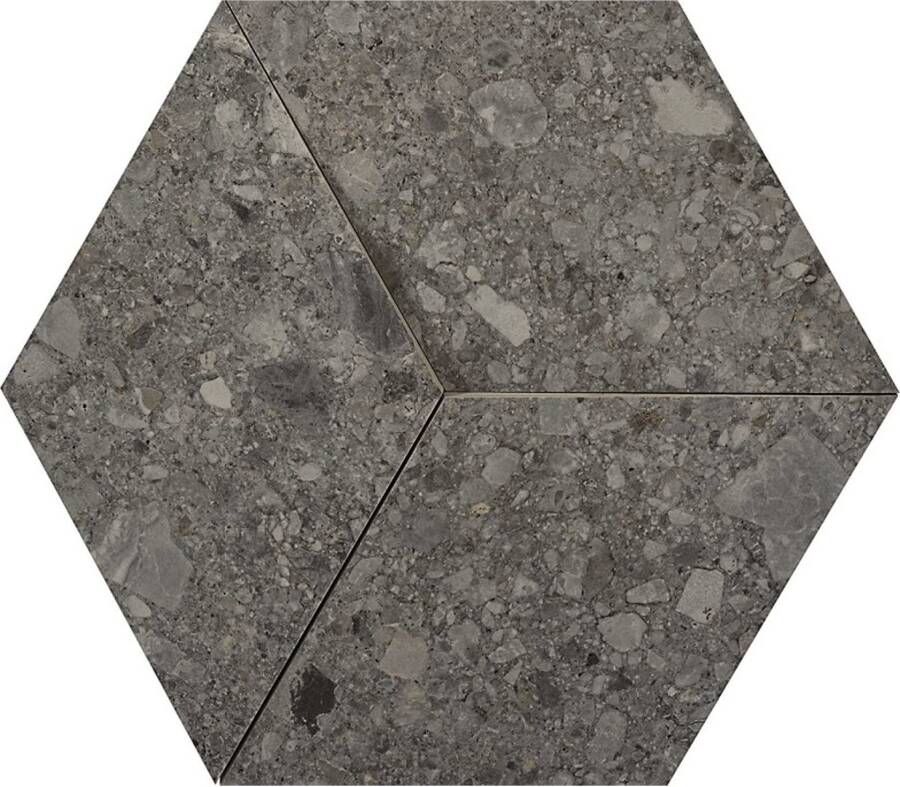 Marazzi italie Mystone Ceppo D Wandtegel | 29x33.5 cm | Natuursteenlook | Mat Grijs