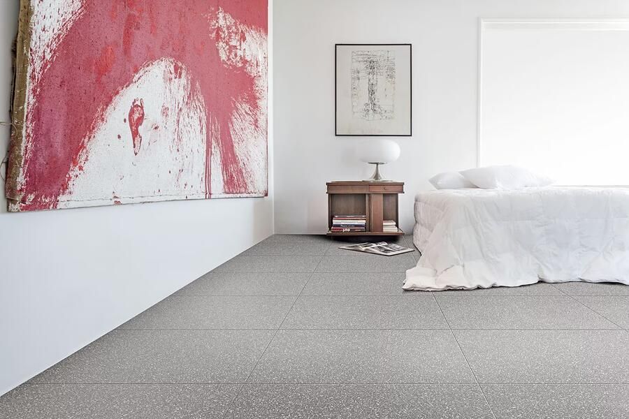 Marazzi Pinch Dark Grey Rett vloertegel terazzo 120x120 cm grijs mat - Foto 3