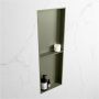 Mondiaz Wandnis Solid Surface Easy | In- en opbouw | 30x150x8 cm | 2 vakken | Army - Thumbnail 1