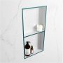 Mondiaz Wandnis Solid Surface Easy | In- en opbouw | 30x60x8 cm | 2 vakken | Smag Talc - Thumbnail 1