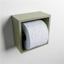 Mondiaz EASY Toiletrolhouder solid surface in- en opbouw 16x16 cm kleur Army - Thumbnail 1