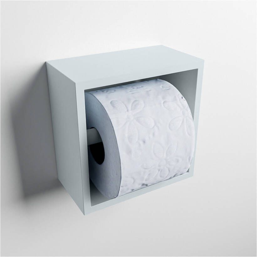 Mondiaz EASY Toiletrolhouder solid surface in- en opbouw 16x16 cm kleur Clay