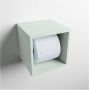 Mondiaz EASY Toiletrolhouder solid surface in- en opbouw 16x16 cm kleur Greey - Thumbnail 1