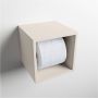 Mondiaz EASY Toiletrolhouder solid surface in- en opbouw 16x16 cm kleur Linen - Thumbnail 1