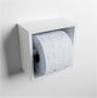 Mondiaz EASY Toiletrolhouder solid surface in- en opbouw 16x16 cm kleur Talc - Thumbnail 1