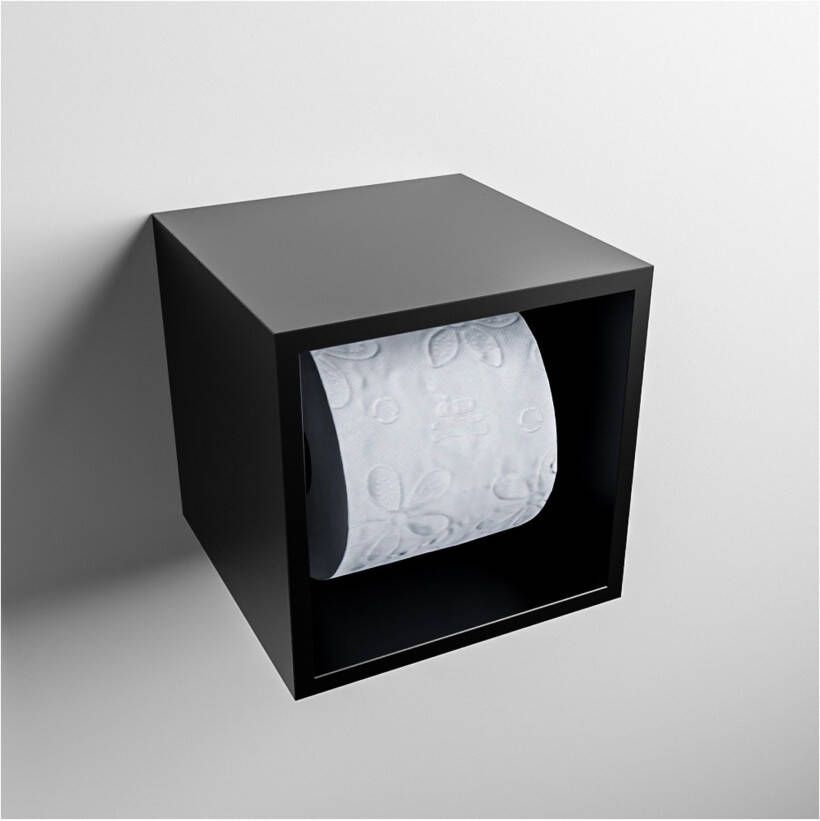 Mondiaz EASY Toiletrolhouder solid surface in- en opbouw 16x16 cm kleur Urban