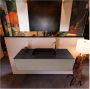 Mondiaz ERIN 120cm badmeubel onderkast kleur Smoke met 1 lade wastafel midden 1 kraangat kleur urban - Thumbnail 1