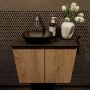 Mondiaz Fowy toiletmeubel 60cm washed oak met blad en waskom urban links zonder kraangat - Thumbnail 1