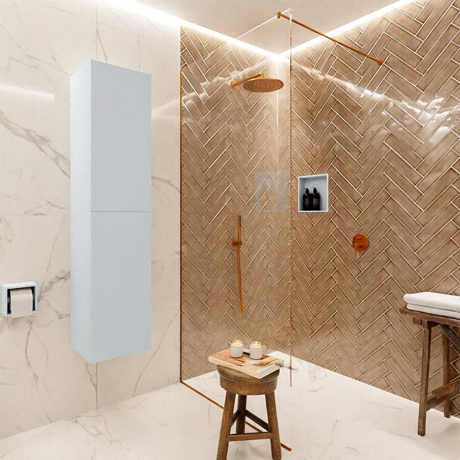 Mondiaz Beam 160cm kolomkast kleur clay met 2 deuren - Foto 3