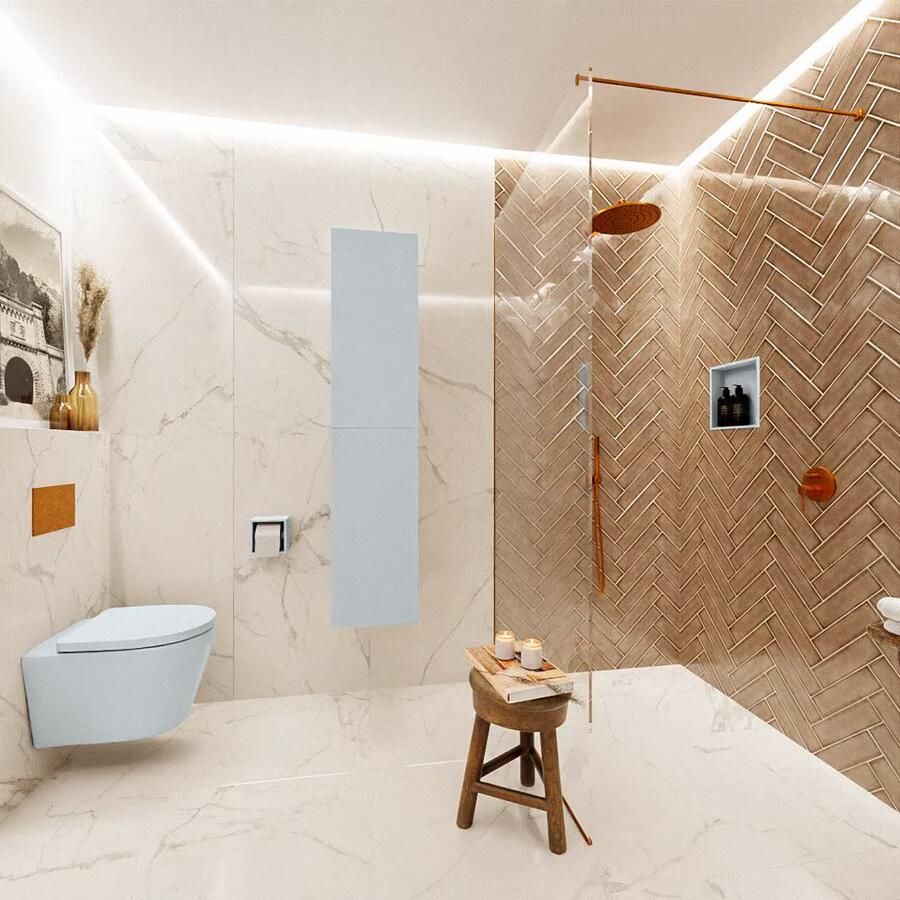 Mondiaz Beam 160cm kolomkast kleur clay met 2 deuren