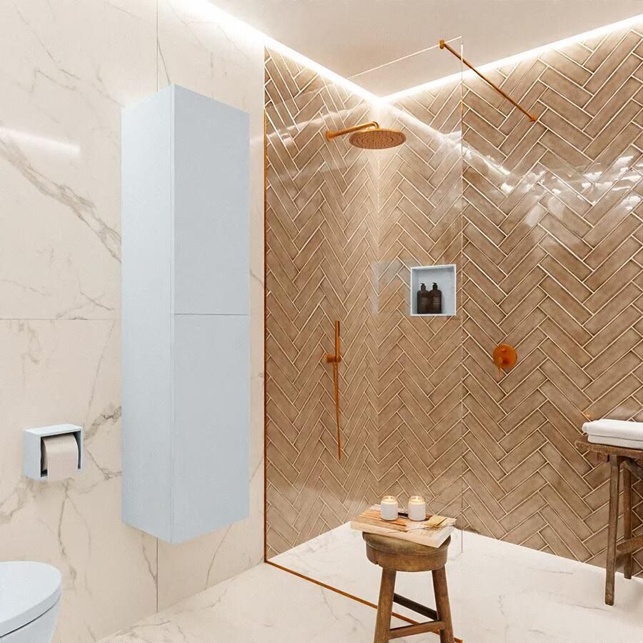 Mondiaz Beam 160cm kolomkast kleur clay met 2 deuren - Foto 2