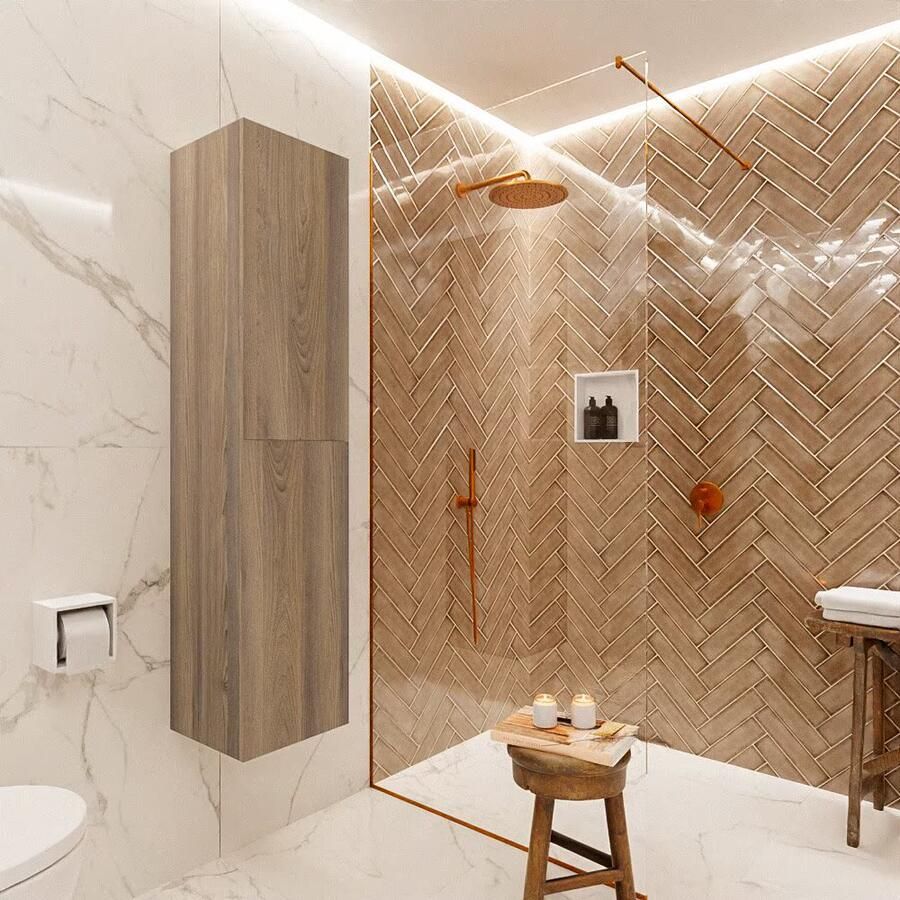 Mondiaz Beam 160cm kolomkast kleur Dark Brown Grey met 2 deuren - Foto 2