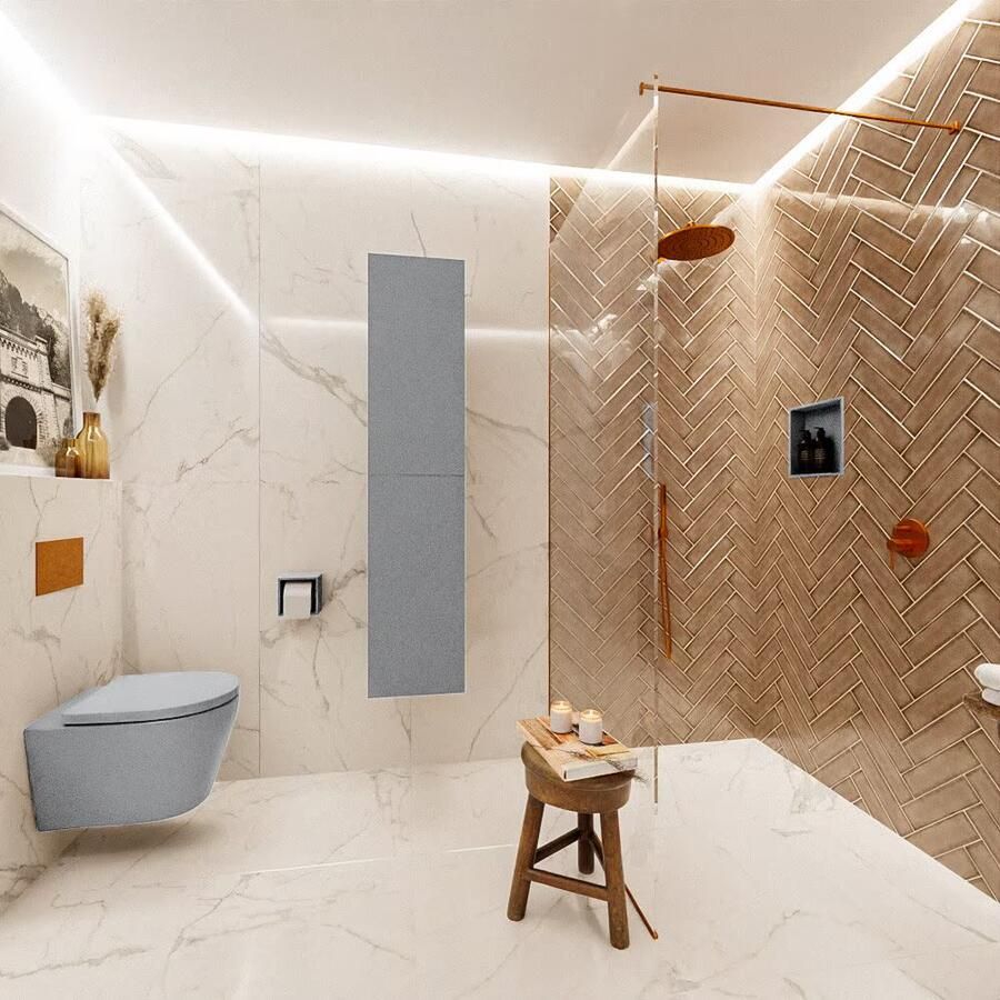 Mondiaz Beam 160cm kolomkast kleur Plata met 2 deuren