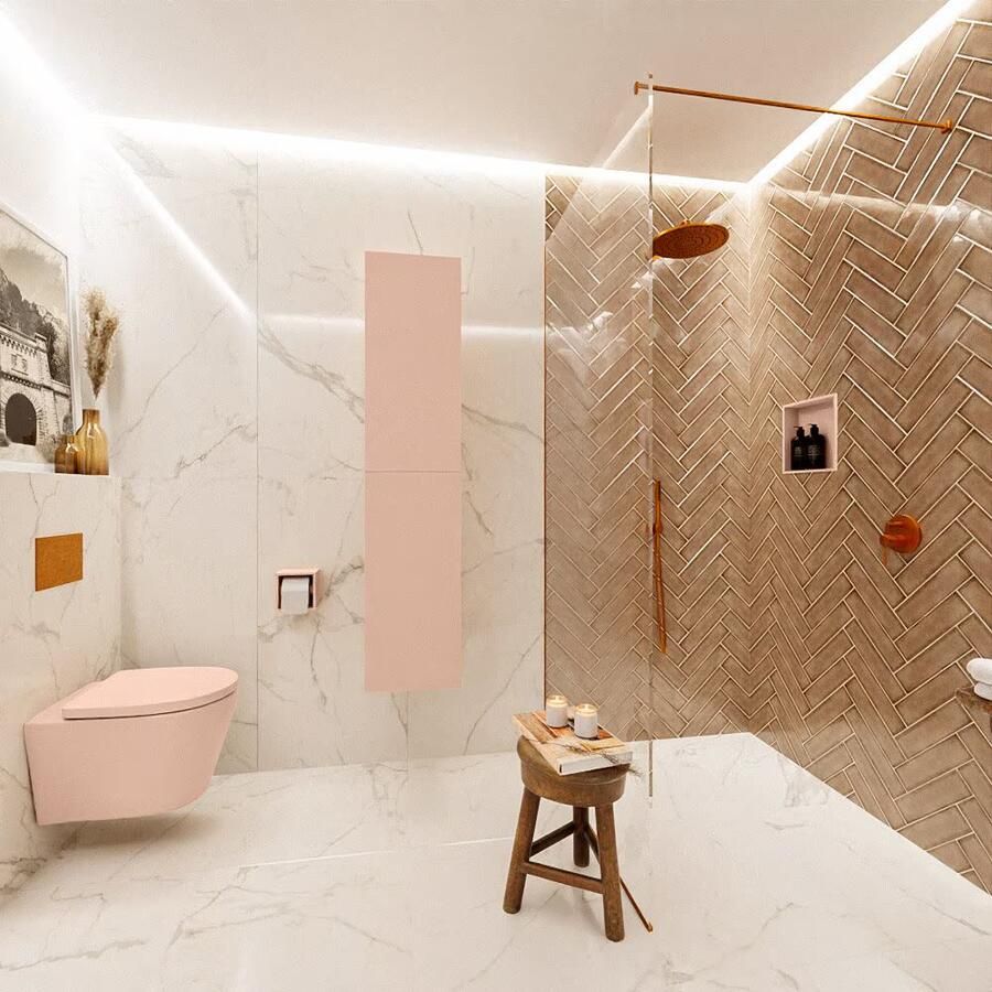 Mondiaz Beam 160cm kolomkast kleur Rosee met 2 deuren