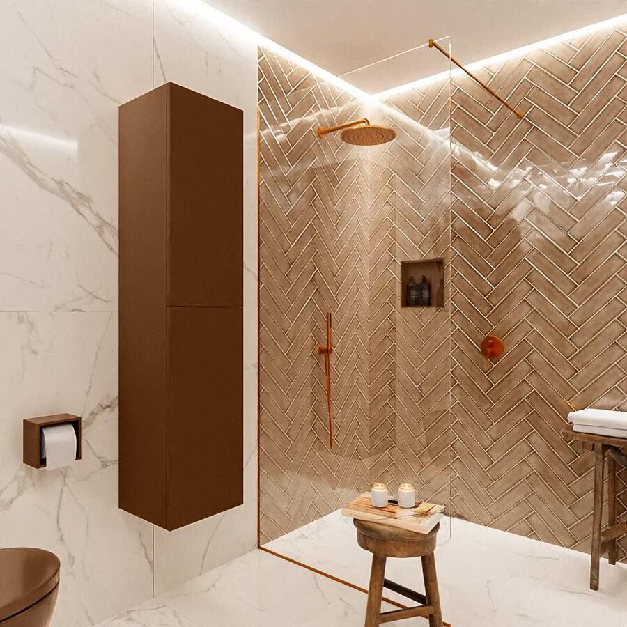 Mondiaz Beam 160cm kolomkast kleur rust met 2 deuren - Foto 2