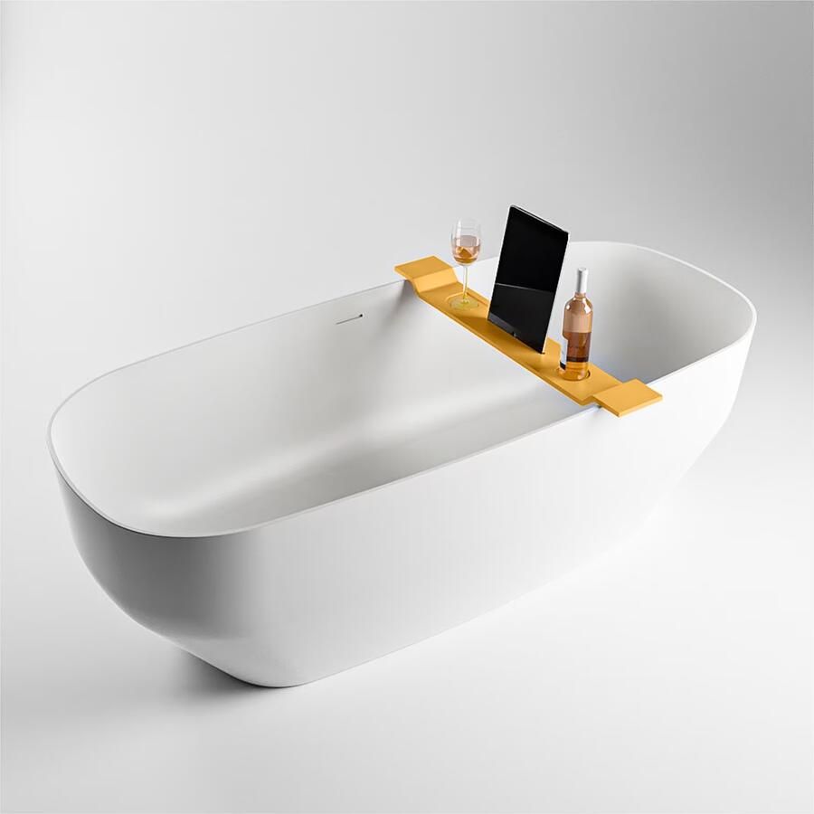 Mondiaz EASY badplank solid surface 86 cm kleur Ocher - Foto 3