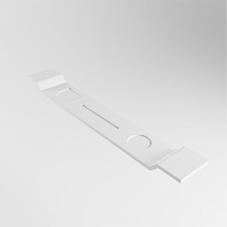 Mondiaz EASY badplank solid surface 86 cm kleur Talc