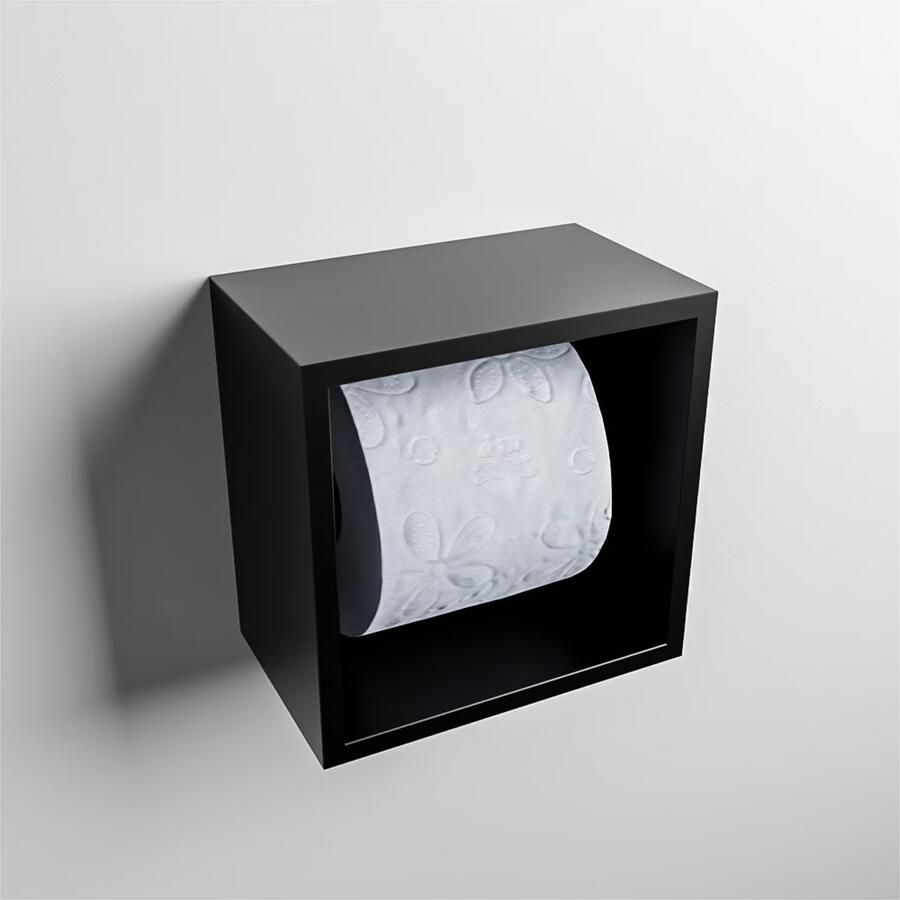 Mondiaz EASY Toiletrolhouder solid surface in- en opbouw 16x16 cm kleur Urban - Foto 3