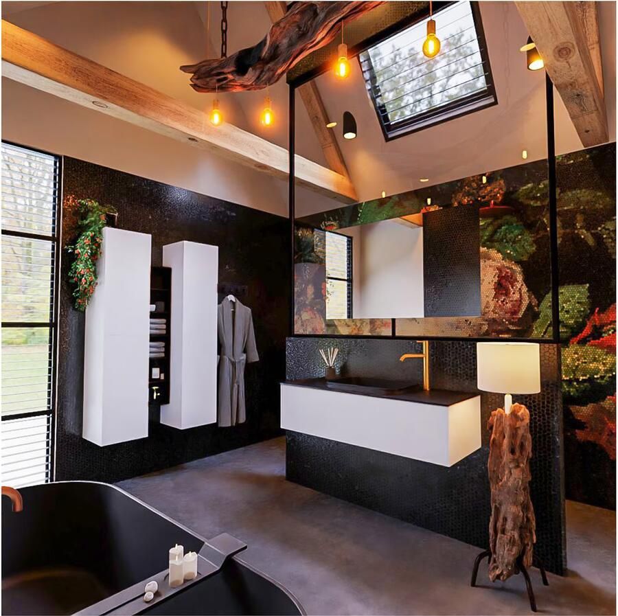 Mondiaz ERIN 120cm badmeubel onderkast kleur carrara met 1 lade wastafel midden 1 kraangat kleur Urban - Foto 3