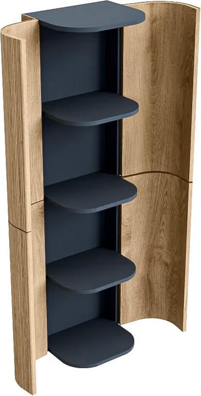 Mondiaz Kolomkast Kurve | 160x45 cm | Greeploos | Push to open | Oak