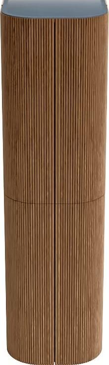 Mondiaz Kolomkast Kurve | 160x45 cm | Greeploos | Push to open | Walnut - Foto 3